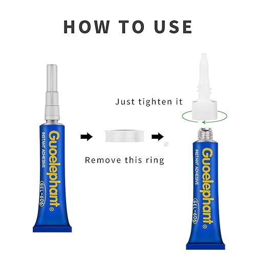 Miniatura 9 de Gel de pegamento de cerámica de 0.71oz, pegamento para reparación de cerámica y porcelana, adhesivo de metal de cerámica transparente, súper