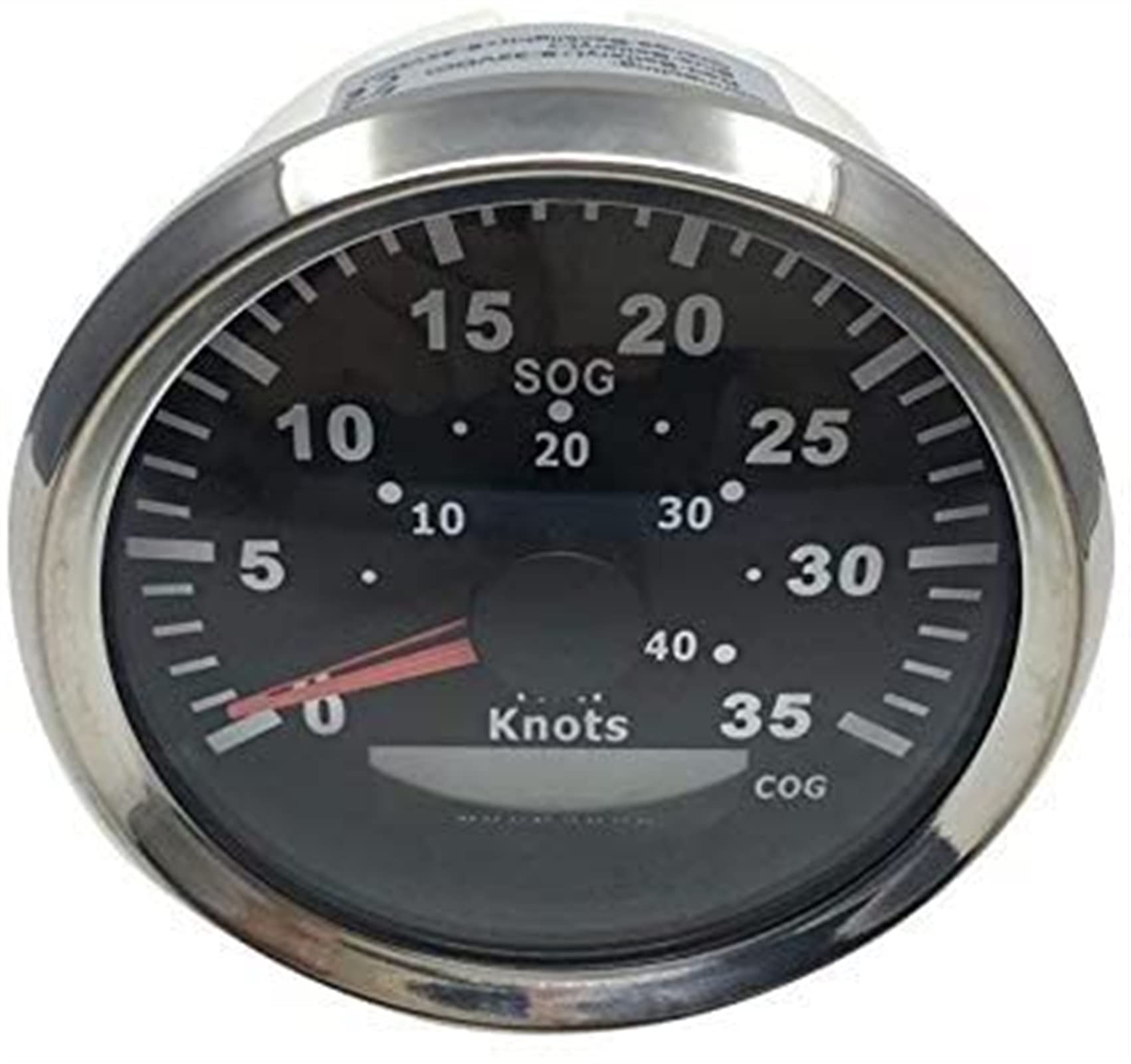 XMING GPS. Prędkościomierz 0-35Knots 0-4. 0MPH. Wskaźnik prędkości do statków jachtów łodzi z podświetleniem 3-3/8 cali (85 mm) 12V / 24V