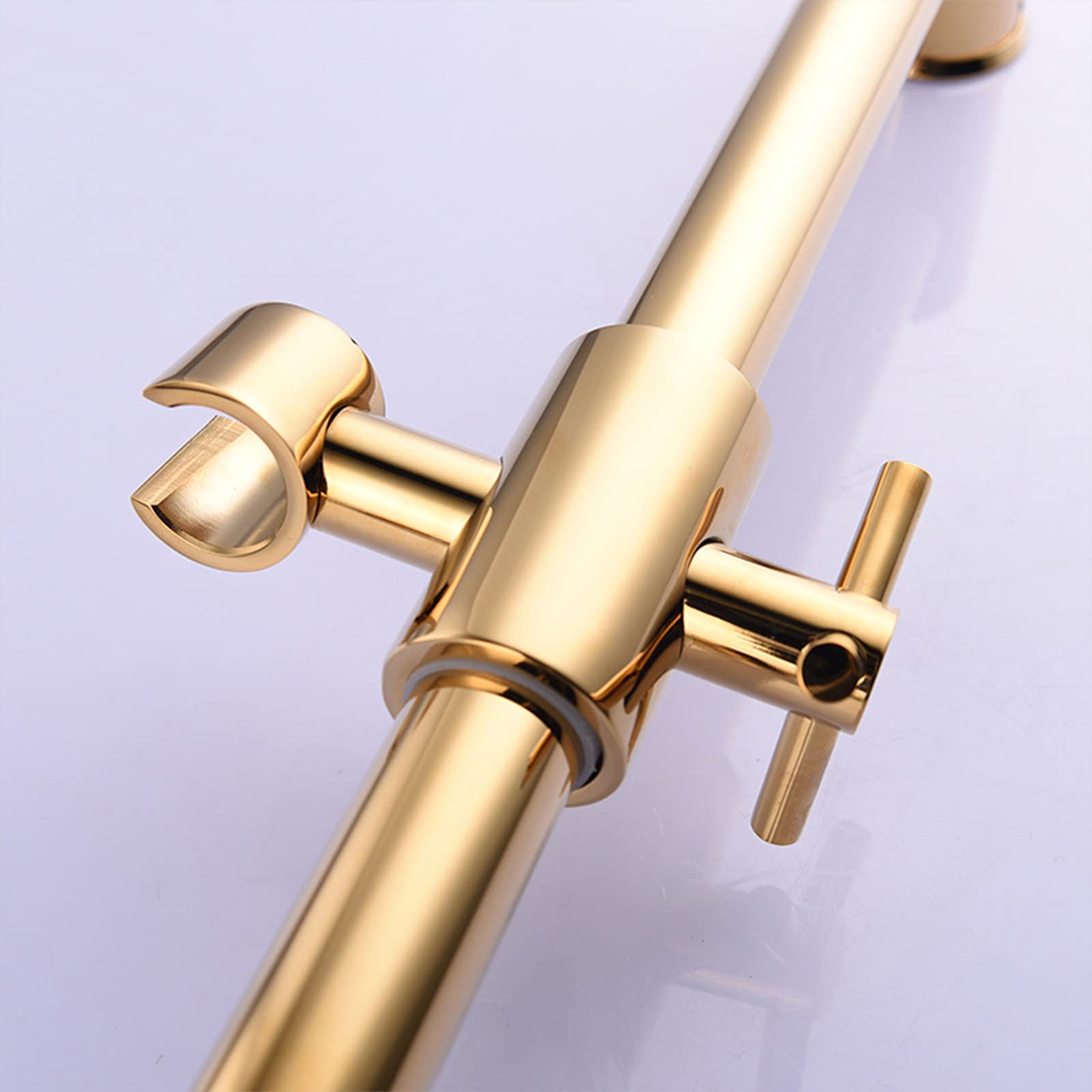 Soffione Doccia Portatile, Soffione Doccia Con Filtro in Ottone Soffione Doccia Ad Alta Pressione Portatile Con Flessibile E Supporto Doccia in Acciaio Inossidabile Da 1,5 M, Installazione Facile
