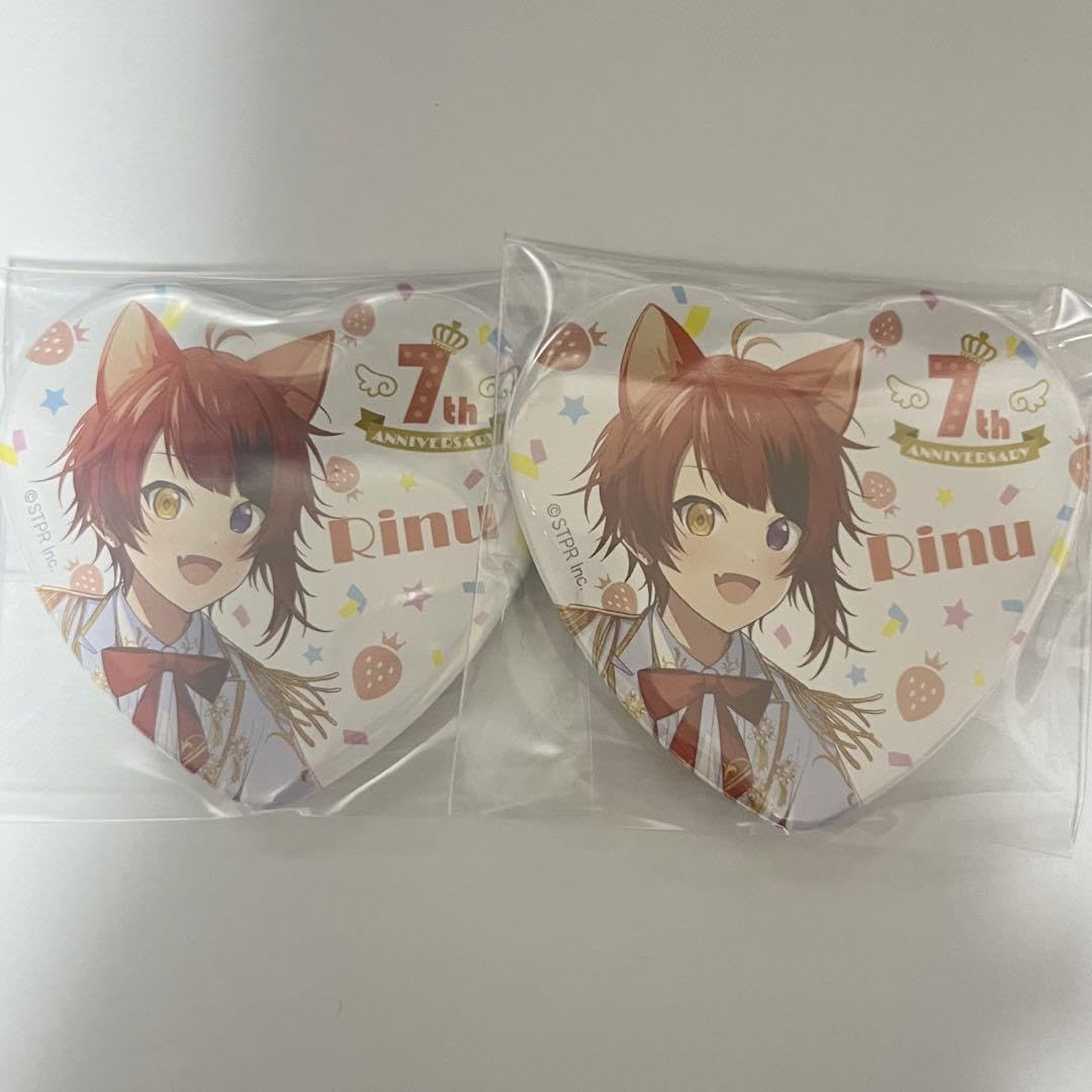 すとぷり 莉犬くん 7周年 白衣装 等身缶バッジ すとぷり 莉犬くん 7周年 白衣装 等身缶バッジ