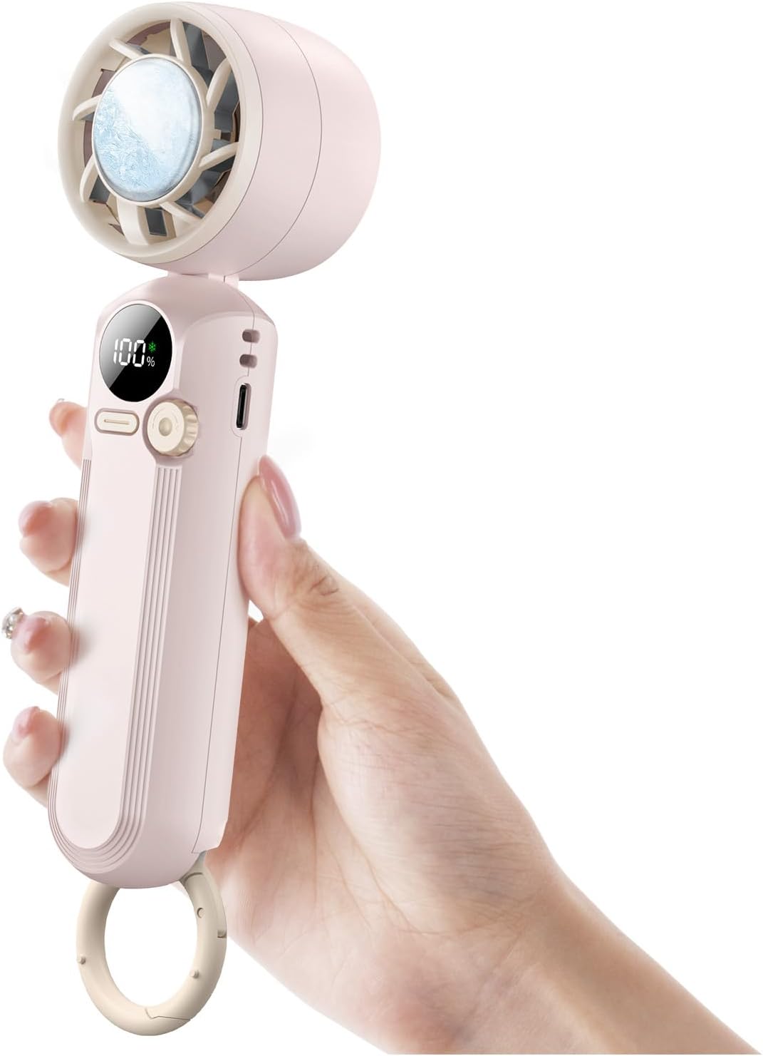 ハンディファン 冷却プレート搭載 携帯扇風機 冷感 手持ち扇風機 3段階風力調節 長時間稼働 ミニファン 熱中症対策 USB充電式 小型 卓上 首掛け  ストラップ付き カラビナ付き ホワイト 0 Amazon | ハンディファン 冷却プレート搭載 携帯扇風機 冷感 手持ち扇風機 3段階 ... 手持＆卓上2WAY冷却 冷却プレート搭載 携帯扇風機 冷感 手持ち扇風機 長時間稼働 クーラー機能 ミニファン 熱中症対策 USB充