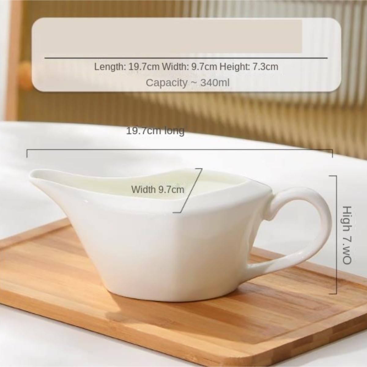 MRKU Pot à Lait, saucière, Tasse à Eau, pichet, crémier, Distributeur de café, sucrier, Bol en céramique de Style Western
