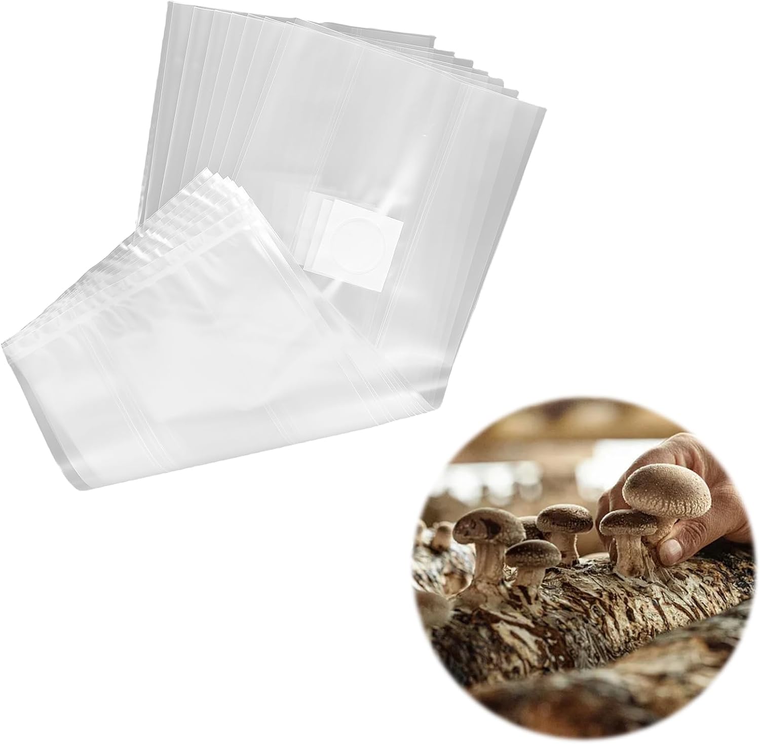 Mushroom Spawning Bags, 30PCS Mushroom Grow Spawn Bags