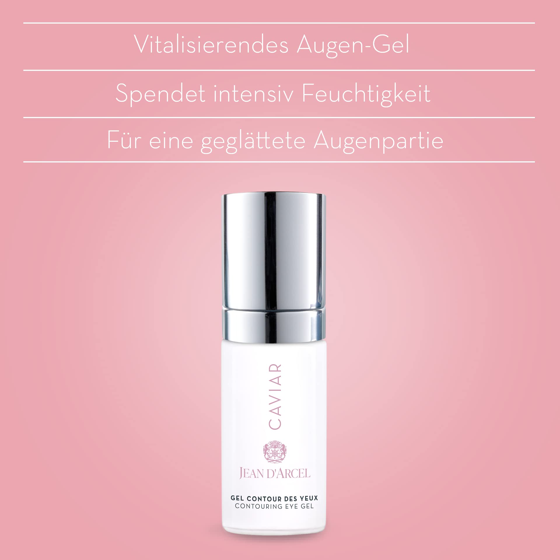 JEAN D'ARCEL - CAVIAR gel contour des yeux - Reichhaltige Augenpflege - Spendet intensive Feuchtigkeit - 30ml