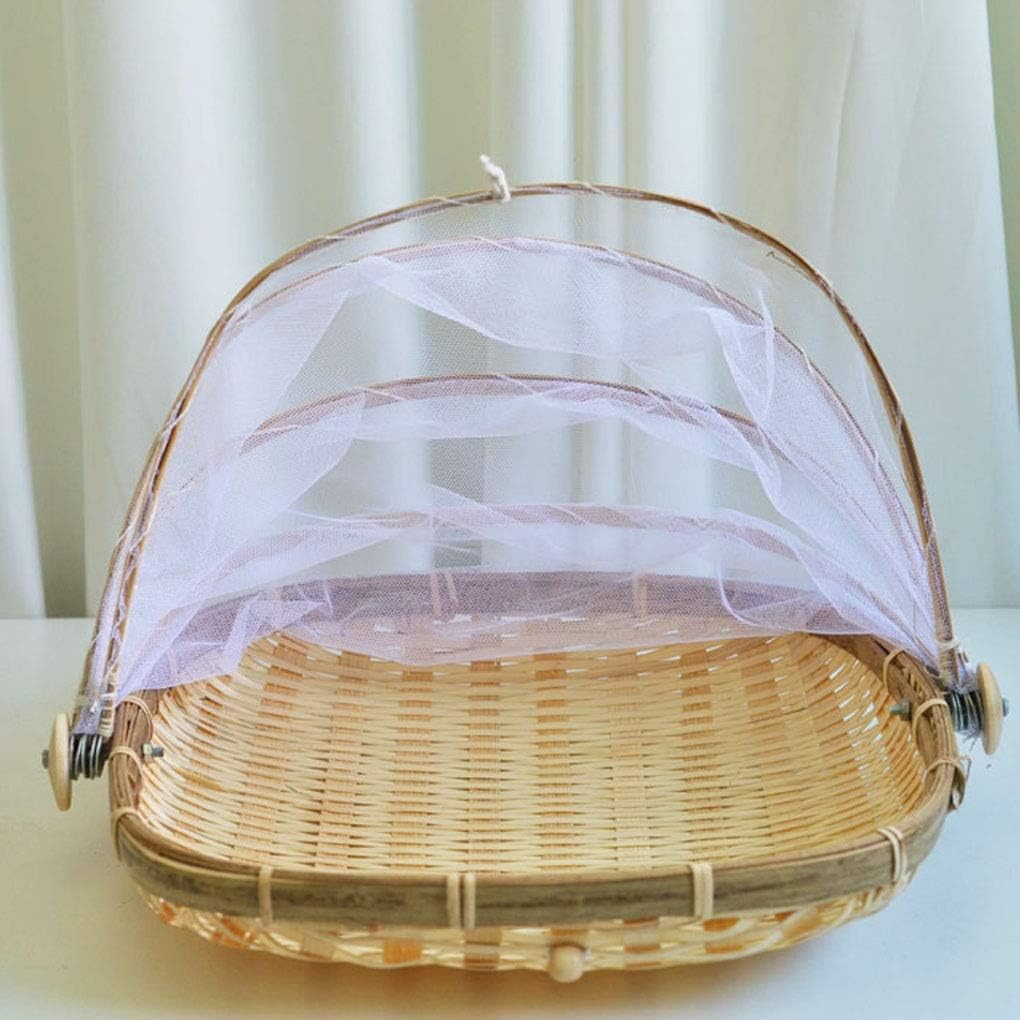 Anti-dust Anti-insect Basket Fruit and Vegetable Tray, Food Storage Basket, Picnic Basket