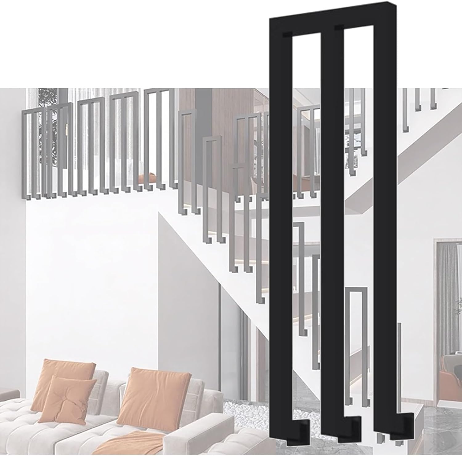 IXIETY Balusters Leuning Wit metalen relingpaal for trapveranda Patio