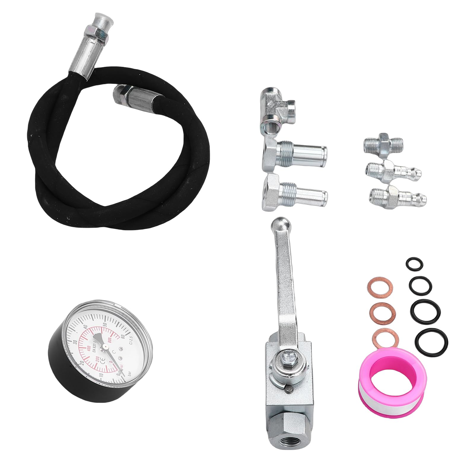 Kit di Strumenti per Test Aria IPR, Ricambio per Motori Powerstroke 6.0L 7.3L, Rilevatore di Perdite del di Olio Ad Alta Pressione con Tubo da 5300 PSI, per Officine di