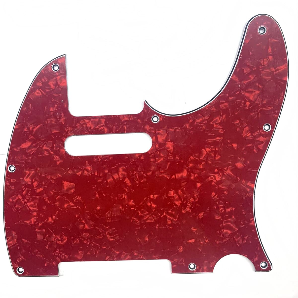 KAISH Czerwona perłowa tele gitarowa płytka ochronna przeciw rysom dla Fender Telecaster