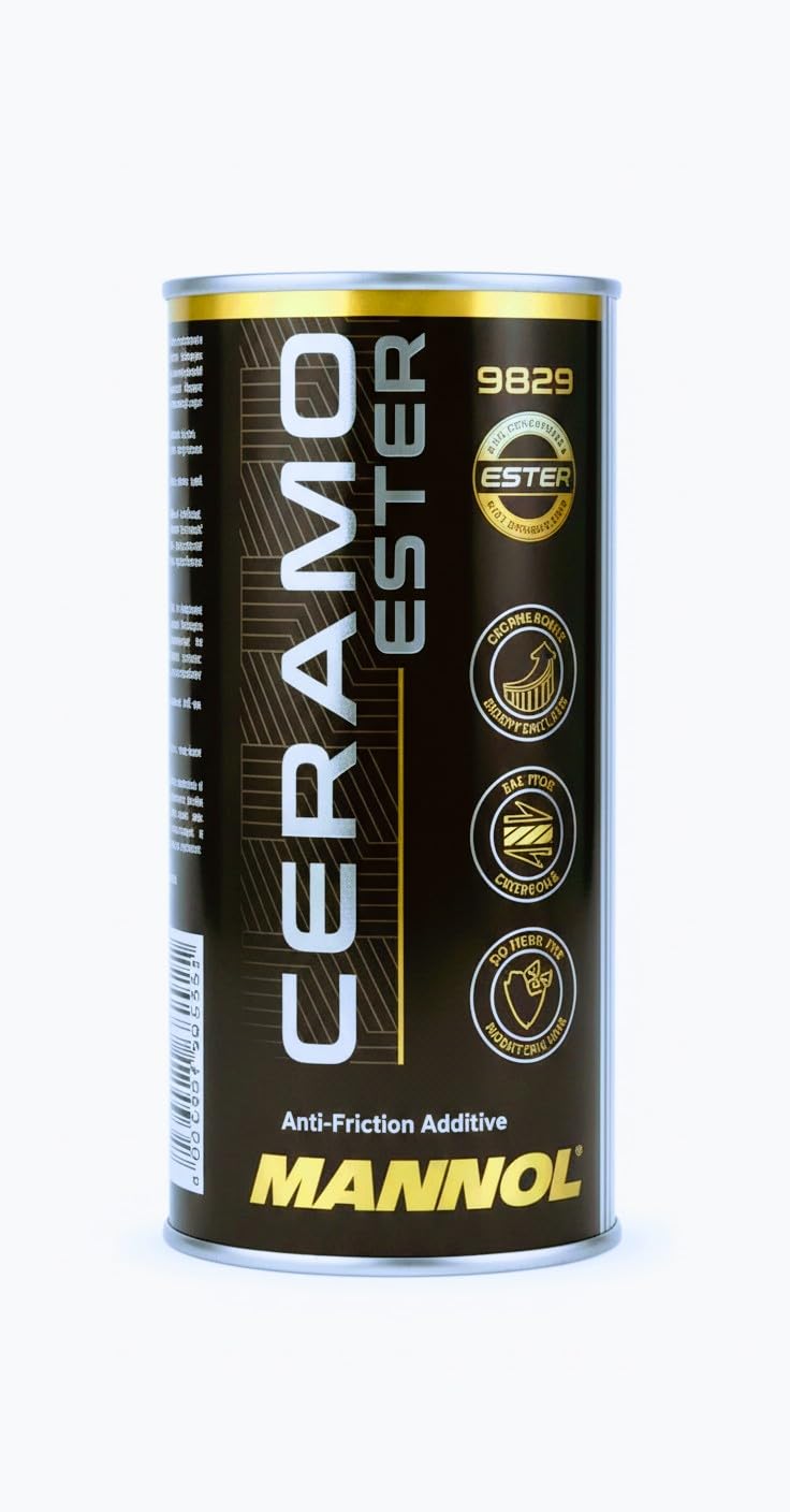 MANNOL Ceramo Ester 9829 |Engine Protection ADDITIVE |Diesel and Petrol|Four-Stroke,Two-Stroke |Prevent deposits|Reduce Fuel Consumption|Engine Noise Imported from Germany (1, 350 ML)