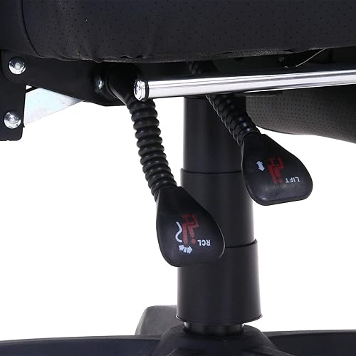 Miniatura 15 de Fuji Boeki 19430 Gaming Chair, Personal Chair, Width 27.0 x Depth 25.8 x Height 46.5 - 49.2 inches (68.5 x 65.5 x 118 - 125.5 cm), Blue, Mesh with