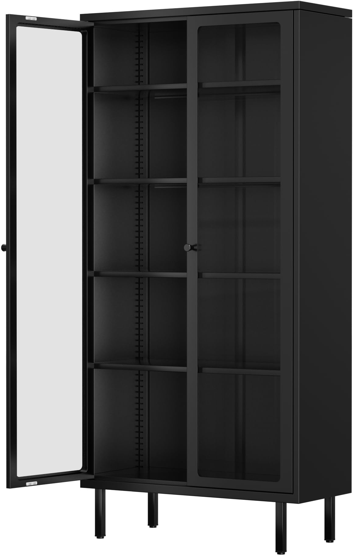 INTERGREAT 67” H Glass Display Cabinet