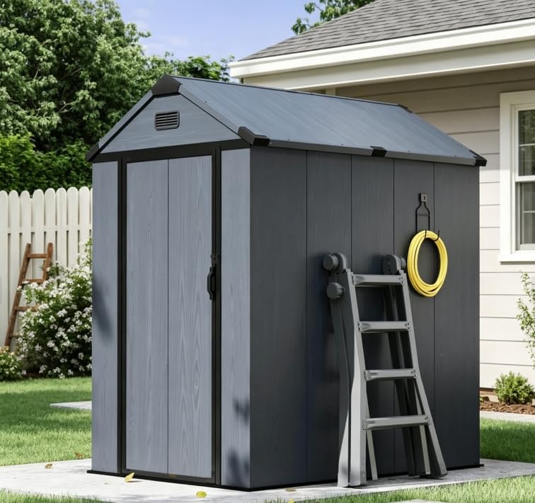 Aoxun Outdoor Storage Shed Resin