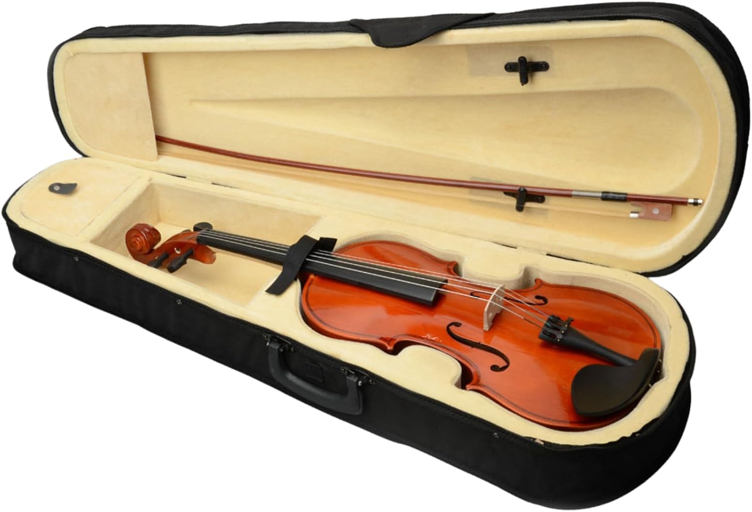 Ktaxon 16-Inch Wooden Acoustic Viola set for Adults and Beginners Students, Solid Handmade Viola with Case, Bow, Rosin, Musical Instrument（Natural）