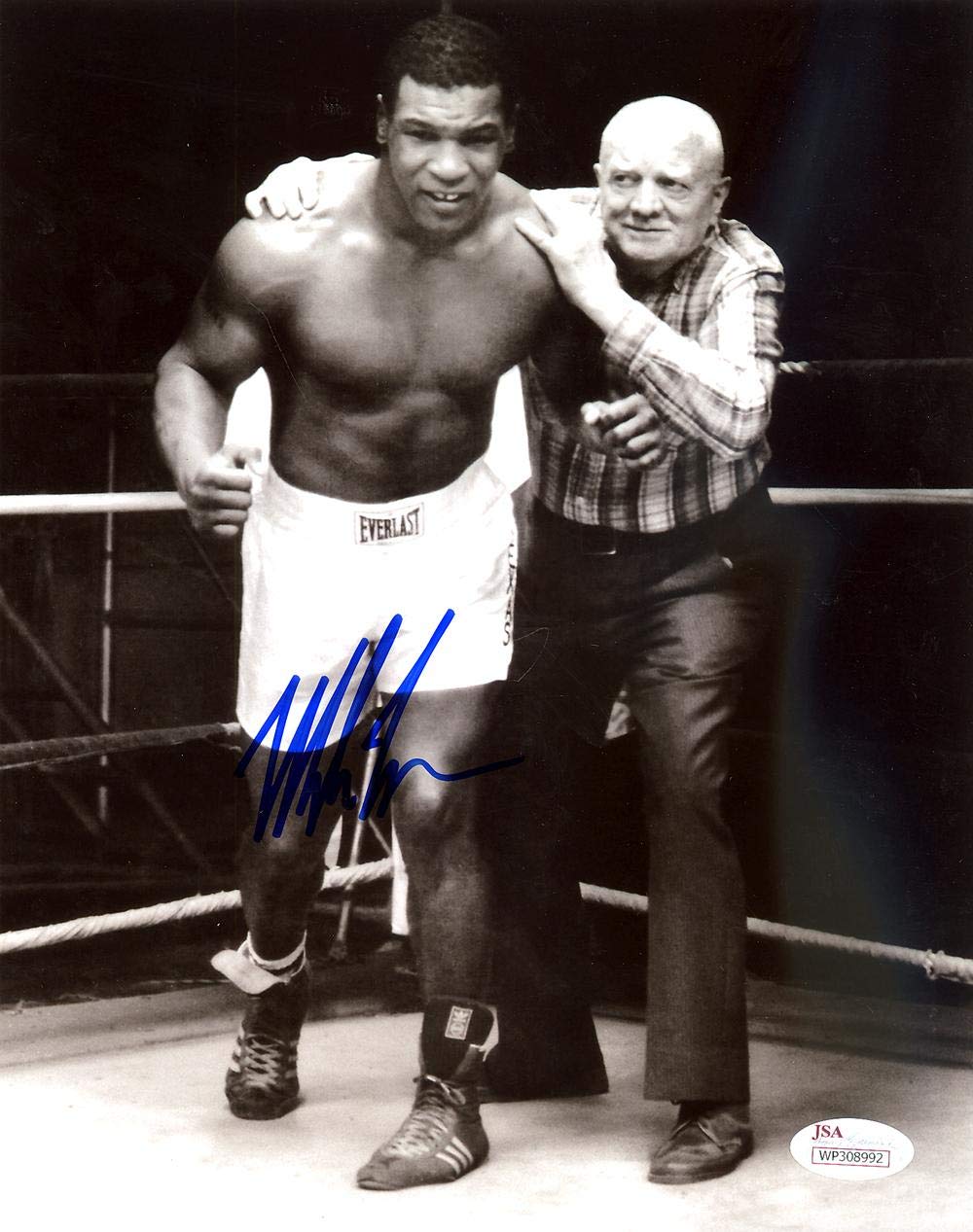 Mike Tyson Autographed 8x10 Photo With Cus D'Amato JSA Stock #123808 - Autographed Boxing Photos