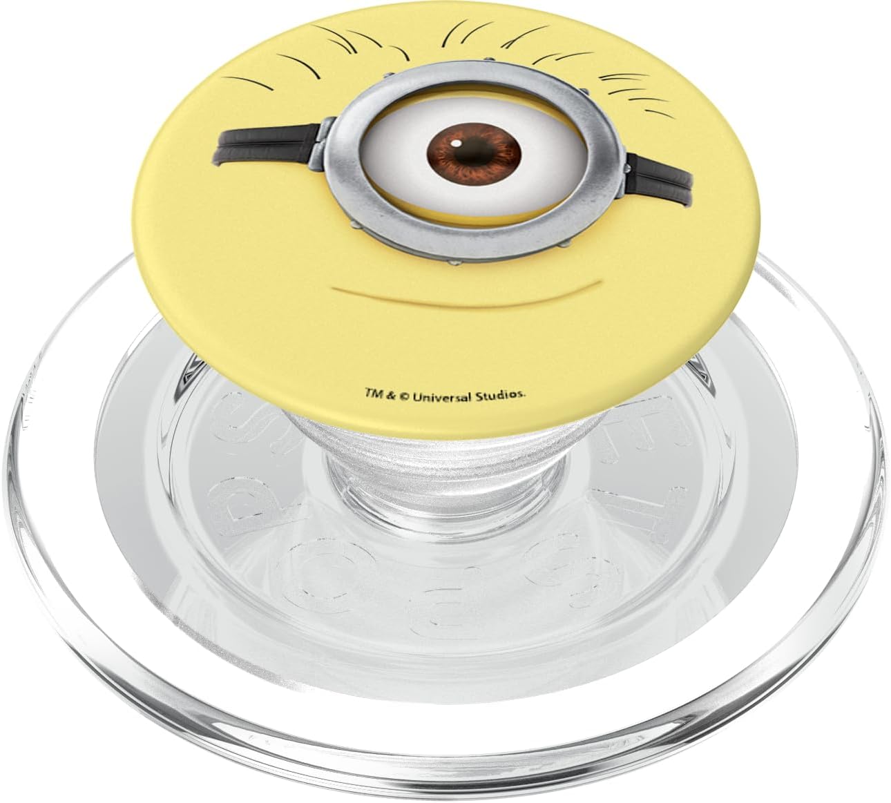 Despicable Me Minions One-Eyed Slight Smile Minion PopSockets PopGrip for MagSafe