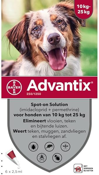 Advantix Chien Moyen Pipettes Anti-Parasites