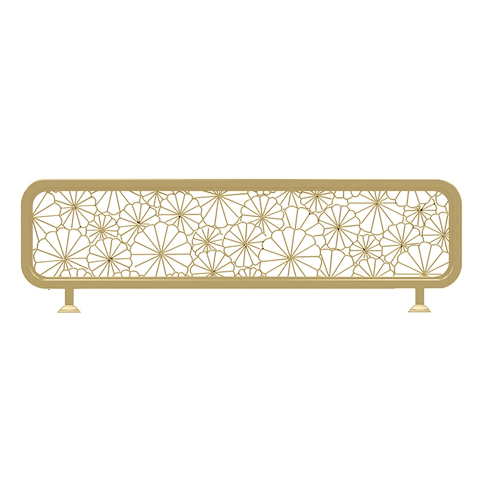 KLGFBDC Gold Metal Decorative Room Divider - Stylish HOL Out Privacy Partition for Dining & Office, 30cm Screen, Durable & Non-Fading 110cm Design for Modern Spaces