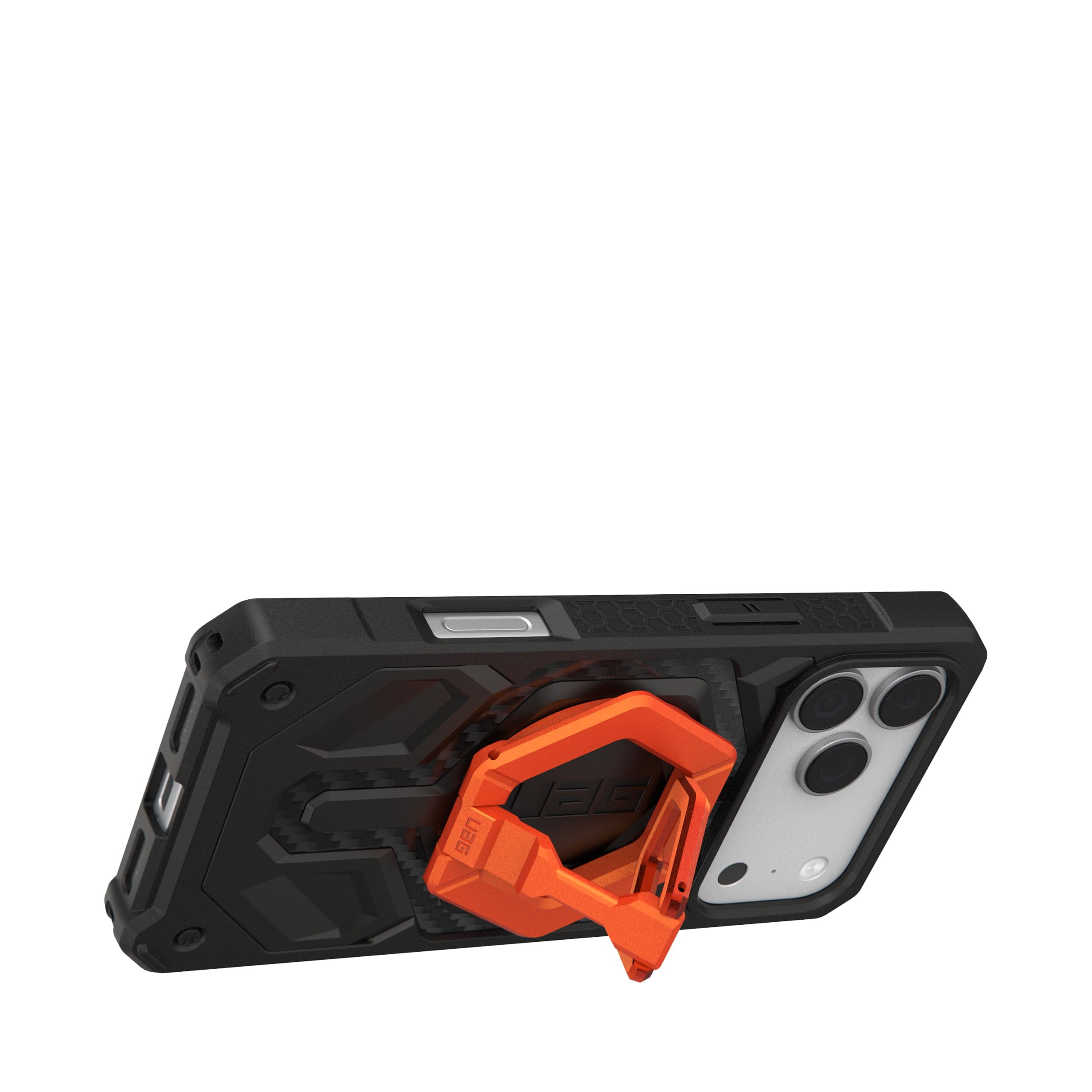 URBAN ARMOR GEAR UAG - Supporto magnetico ad anello per telefono, compatibile con magnete MagSafe, impugnatura rimovibile in metallo e cavalletto regolabile con rotazione a 360°, per iPhone 17, Galaxy