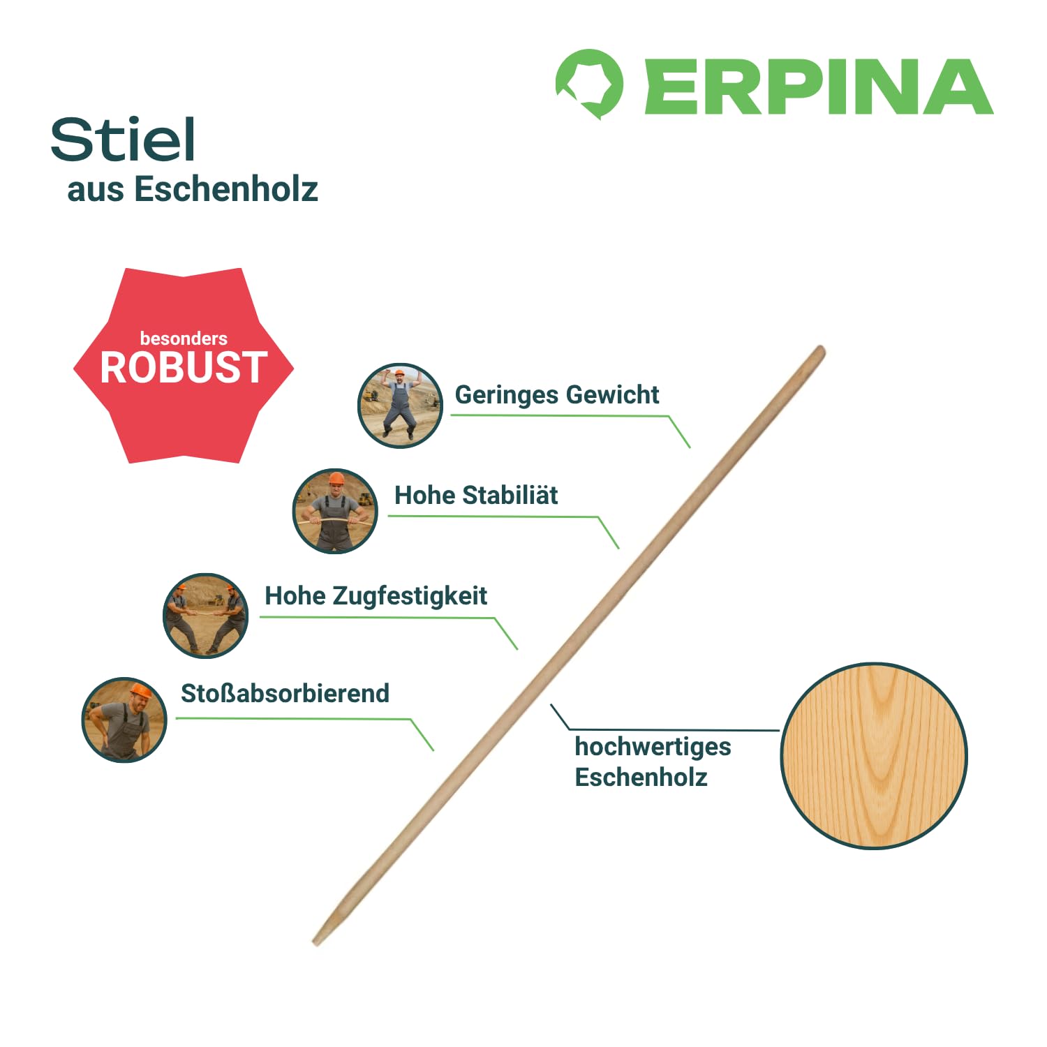 5er Pack Laubbesen 40cm breit + 160cm Stiel robuste Harke, Rechen mit Kunststoffkopf, Profiqualität für effizientes Laubentfernen ideal für Gartenbesitzer, Landwirte & Tierhalter Gartenrechen