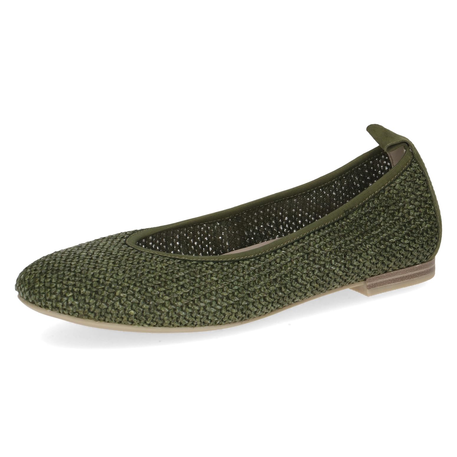 CAPRICE Women's Ballerinas with Heel, Khaki (Khaki Comb), 5 UK