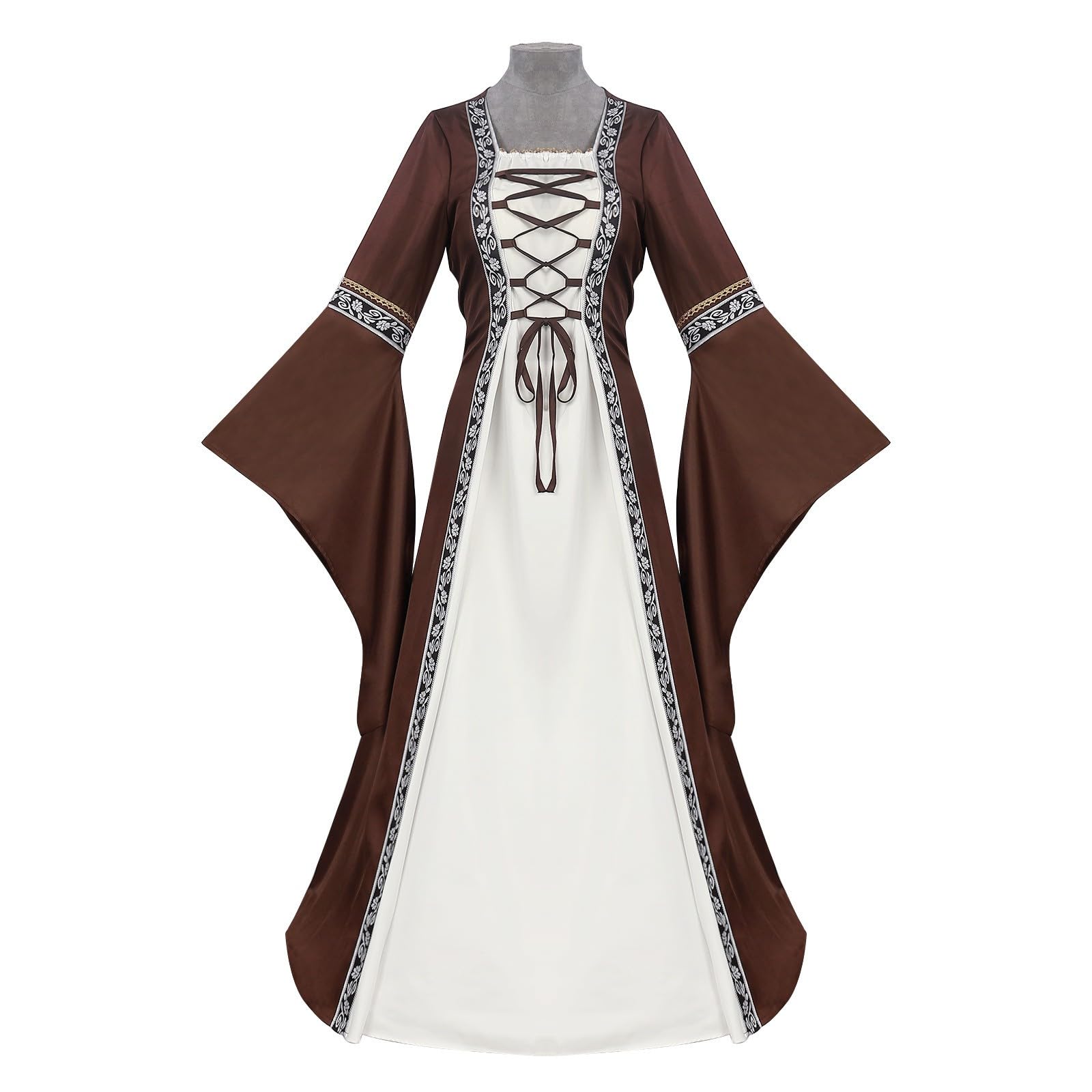 Disfraz Medieval Mujer Vestido Vestidos Medievales Disfraces Victoriana Dress Victoriano Talla Trajes Renacentista Vestidosfalda Halloween Epoca Ropa Grande