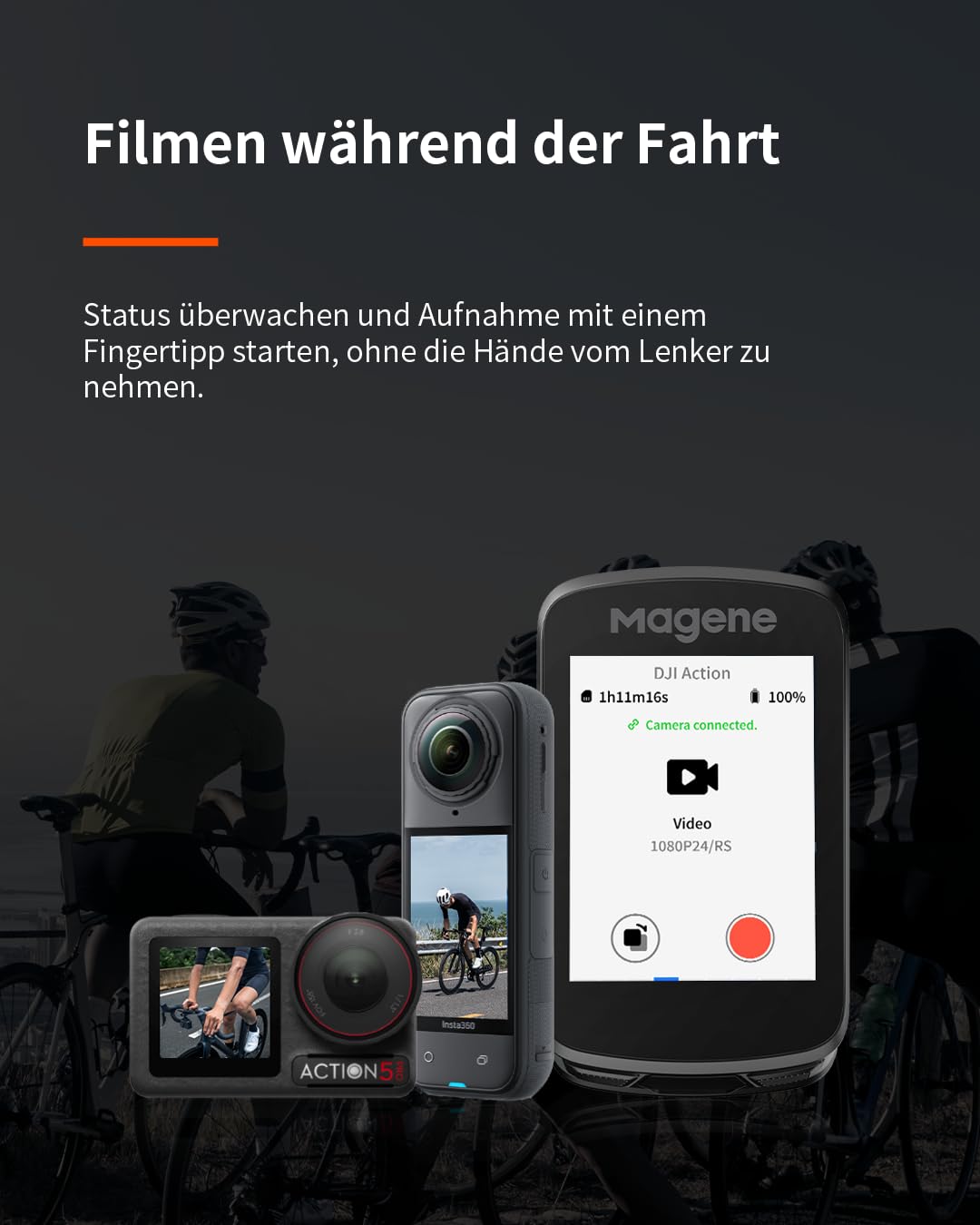 Magene C606/C606 V2 GPS-Fahrradcomputer, Multi-Scenario ClimbPro, WLAN- & Bluetooth-Datenübertragung, Routenplanung, Anpassbare Datenanzeige, Indoor-Training