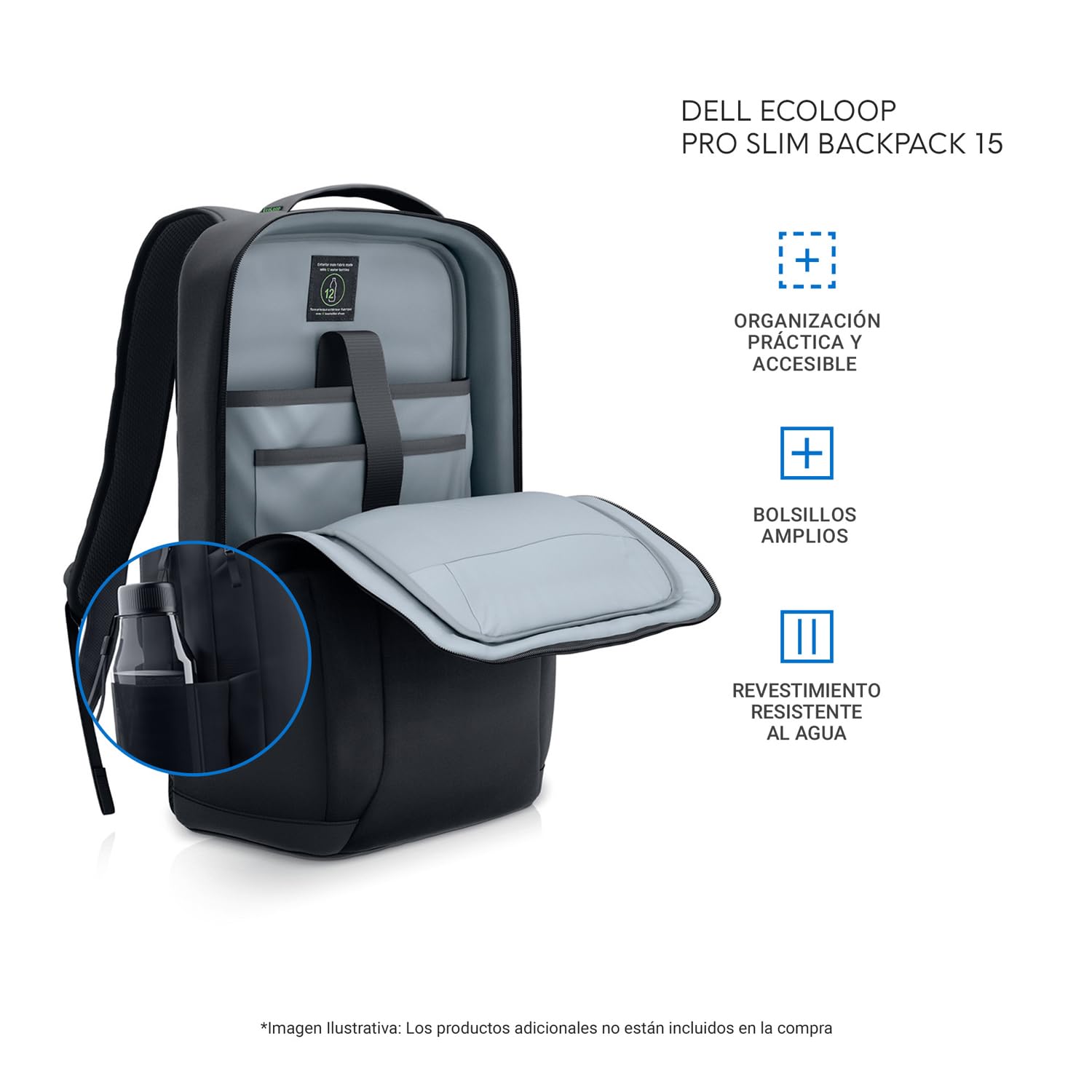 Mochilas Y Maletines DELL CP5724S MOCHILA DELL CP5724S. Resistente A La Intemperie Resistente A La Suciedad Funda Acolchada Se Puede Acoplar A Una Maleta Adorno Reflectante. Garantia 3 - Kensington