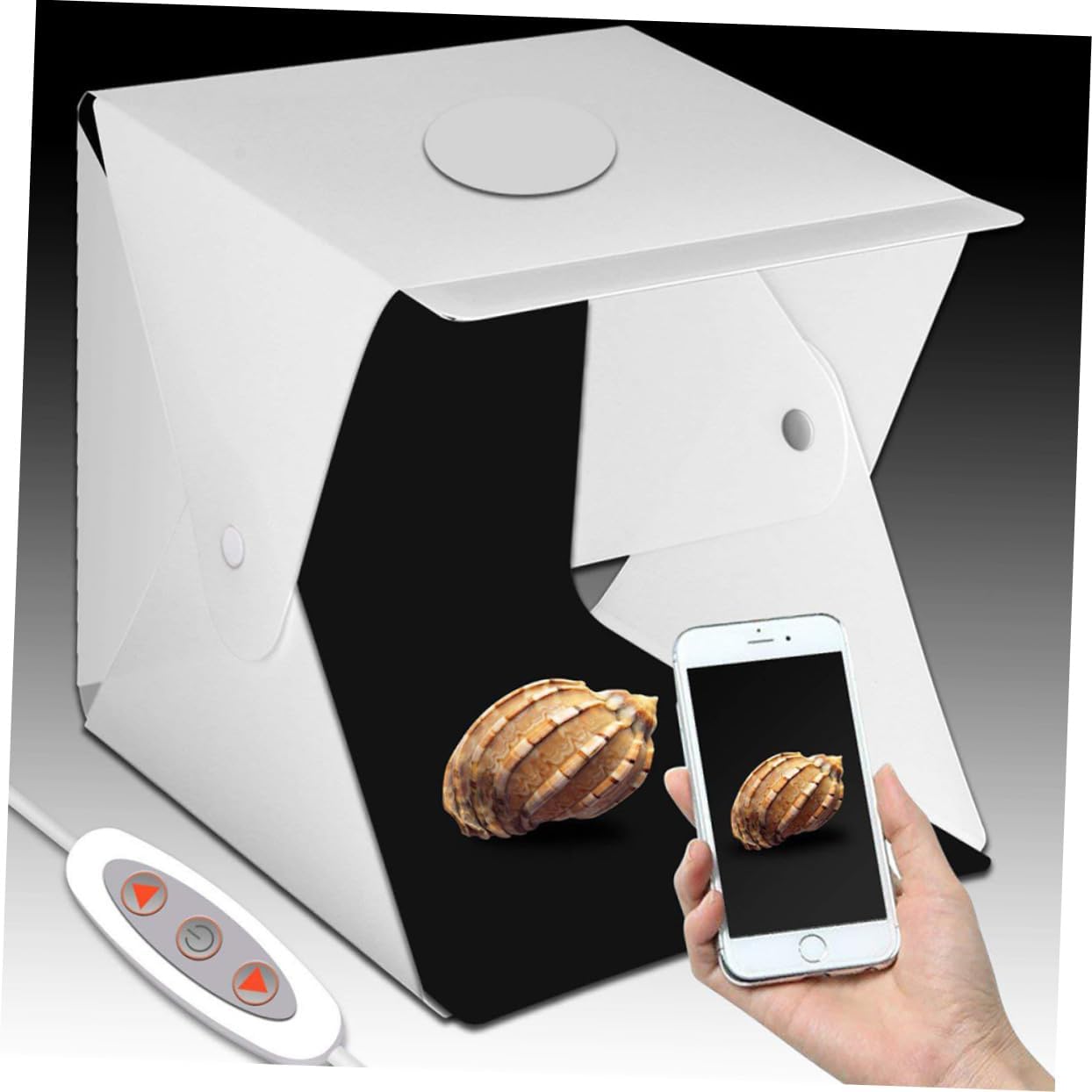 Portable Photography Light Tent Adjustable Dual Led Lighting and Backdrops for Mini Product Photography Easy to up for Jewelry and Accessories