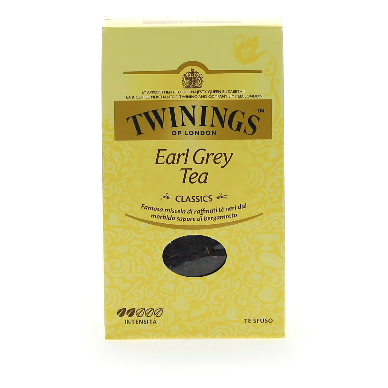 Twinings, Earl Grey Tea Sfuso, Miscela di Tè Neri Selezionati con Aroma al Bergamotto, Gusto Morbido e Bilanciato, Infusi e Tisane, 8 Confezioni Convenienza da 100 g (800 g totali)