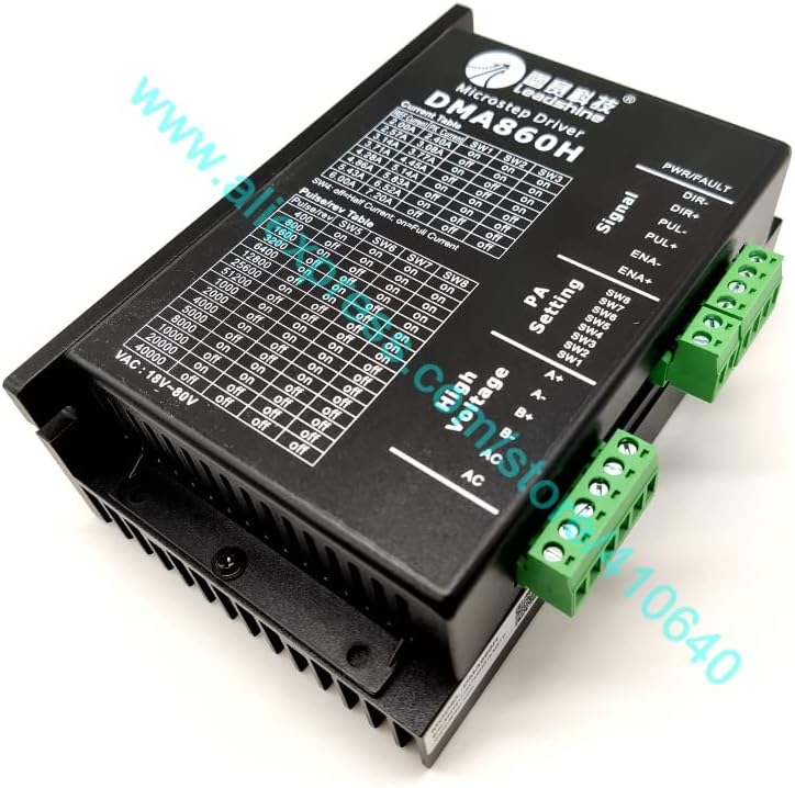 Davitu Motor Driver - Genuine Leadshine DMA860H 2 Phase Stepper Drive with 18 to 80 VDC suitable for 34 to 42 Stepper Drop