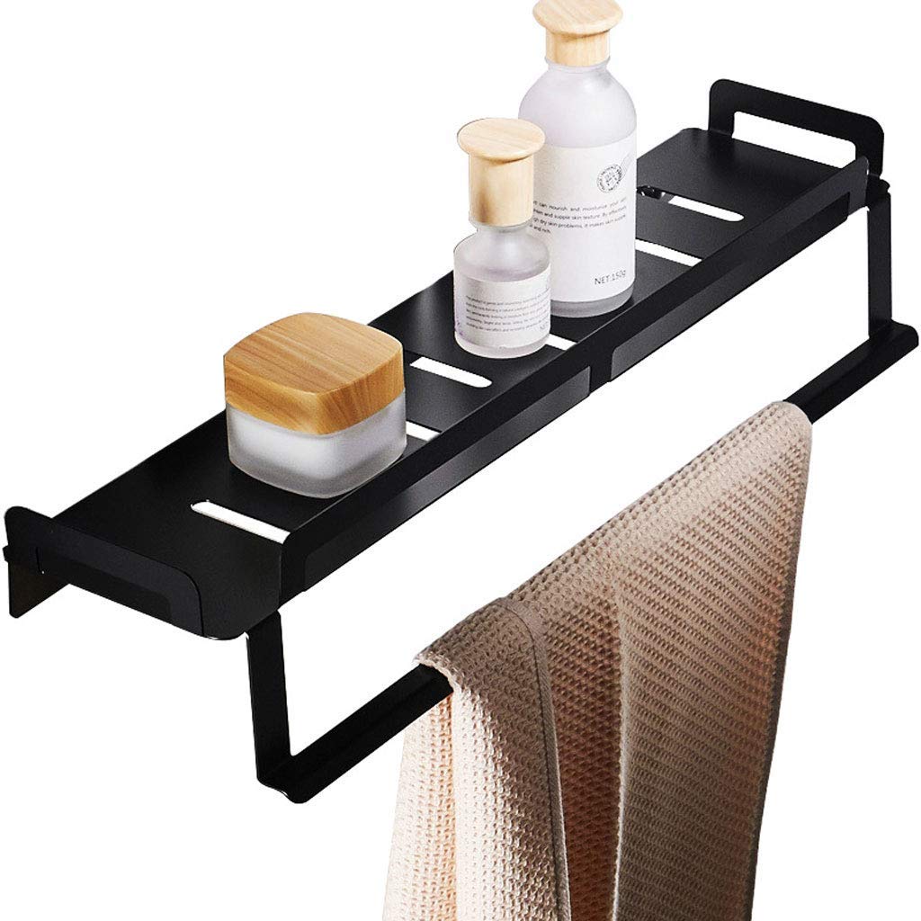 FGXHHS 304 Stainless Steel Bathroom Towel Rack Holder,Towel Rail Wall Mounted,Storage Shelf with Racks,Durable and Easy to Install 50CM (50cm)