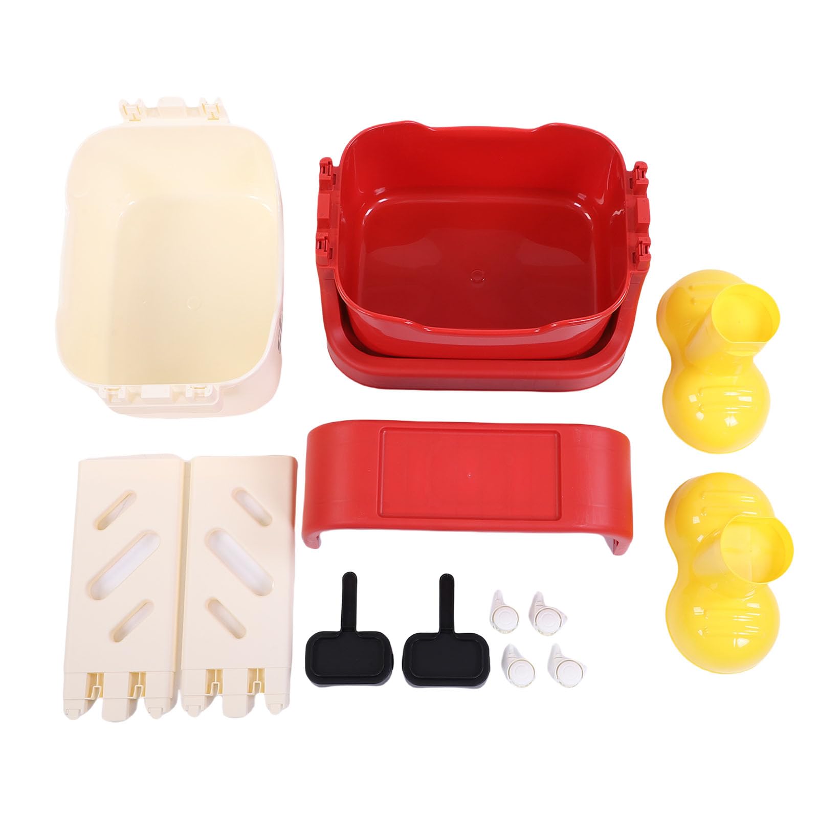Aramox Carrello Multiuso con Ruote, Simpatico Organizer per Giocattoli e Snack a più Livelli per Casa, Ufficio e Garage con Piedini a Forma di Cartone Animato (2 livelli)
