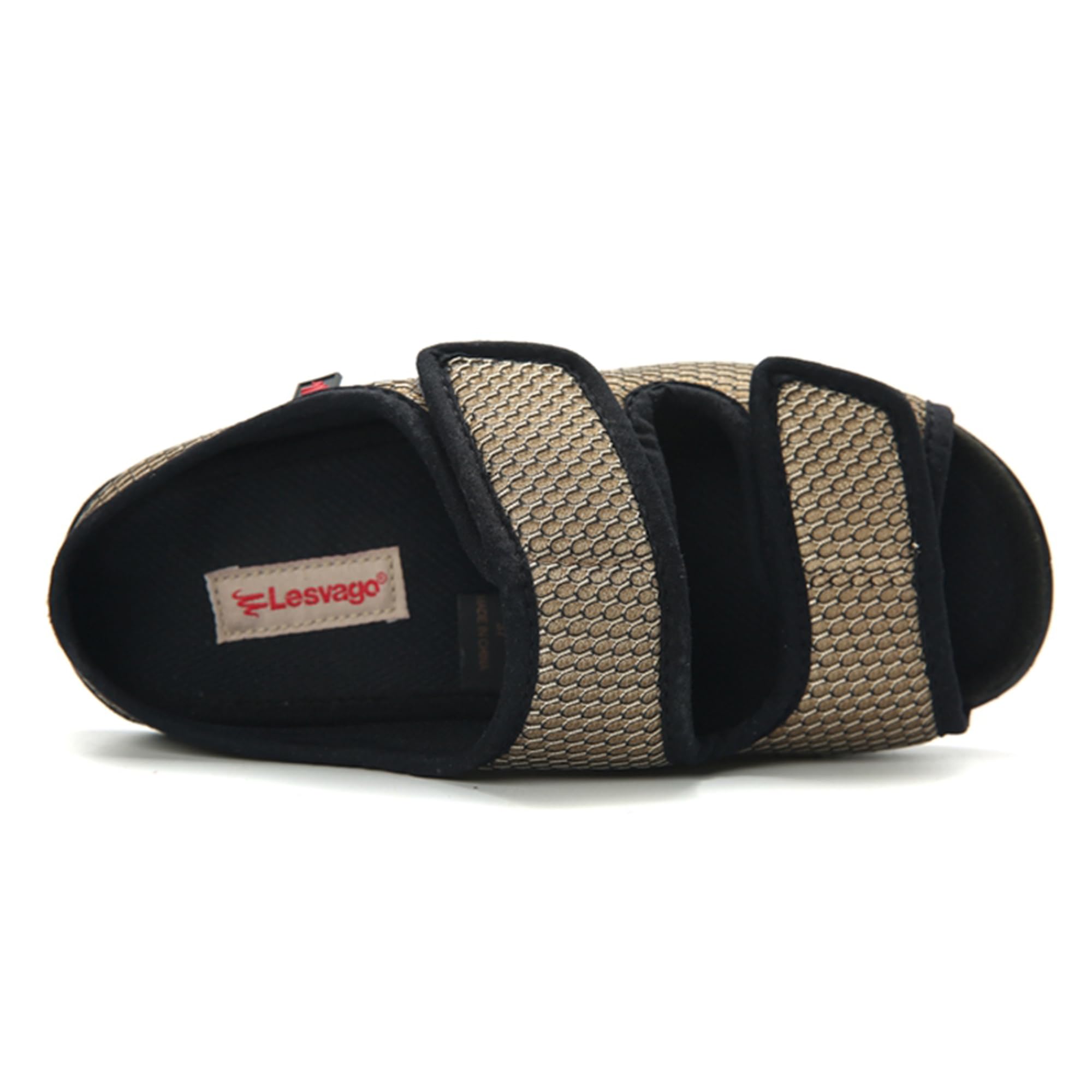 Sandalen Herren Rehaschuhe Klettverschluss Verbandsschuhe Damen Orthopädische Hausschuhe Weit Diabetiker Schuhe Unisex-Erwachsene Gesundheitsschuhe Therapieschuhe