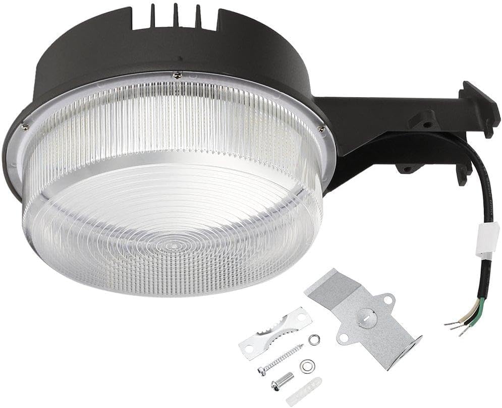 ETL-listed LED Dusk-to-dawn Photocell Outdoor Wall Mount Barn Light, Street Area Yard Path Garage Lighting Floodlight, IP65 Waterproof, AC120-277V 70W 5000K Daylight White (id: 4c6 191 050 62