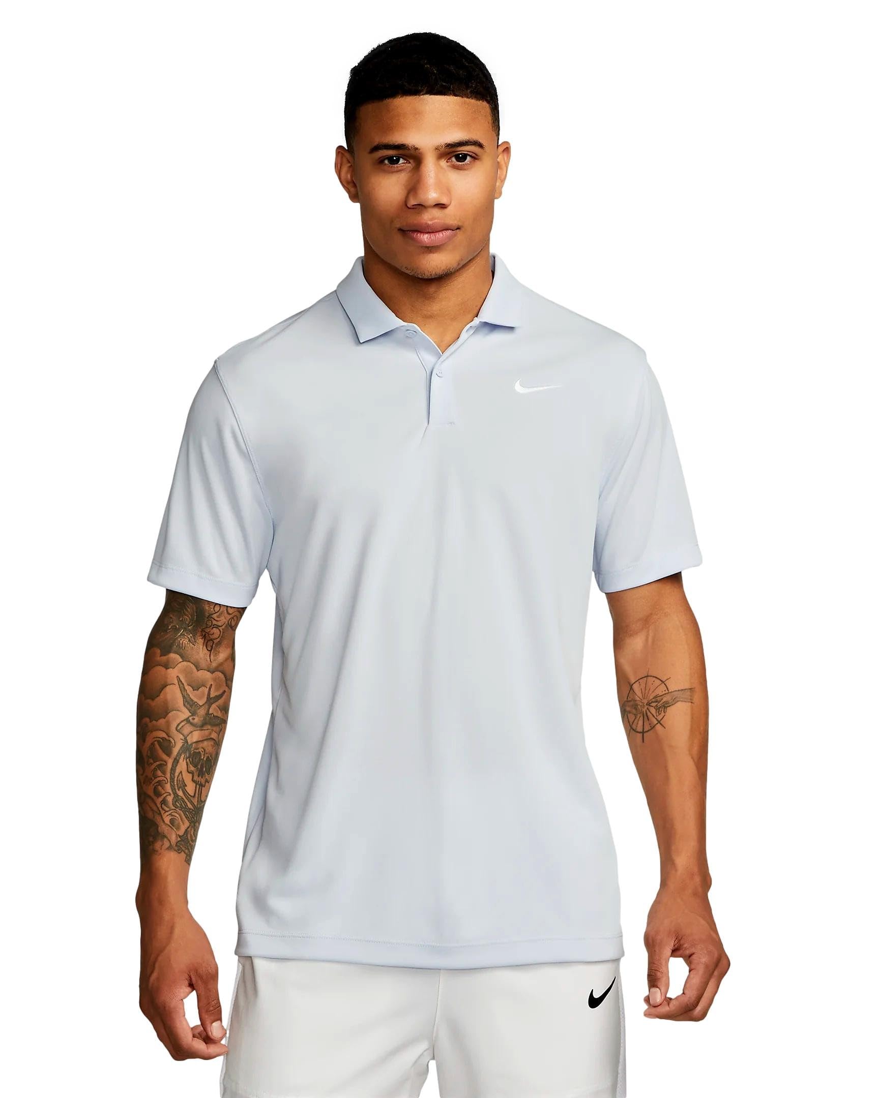 Nike NikeCourt Dri-FIT Men's Tennis Polo, Football Grey