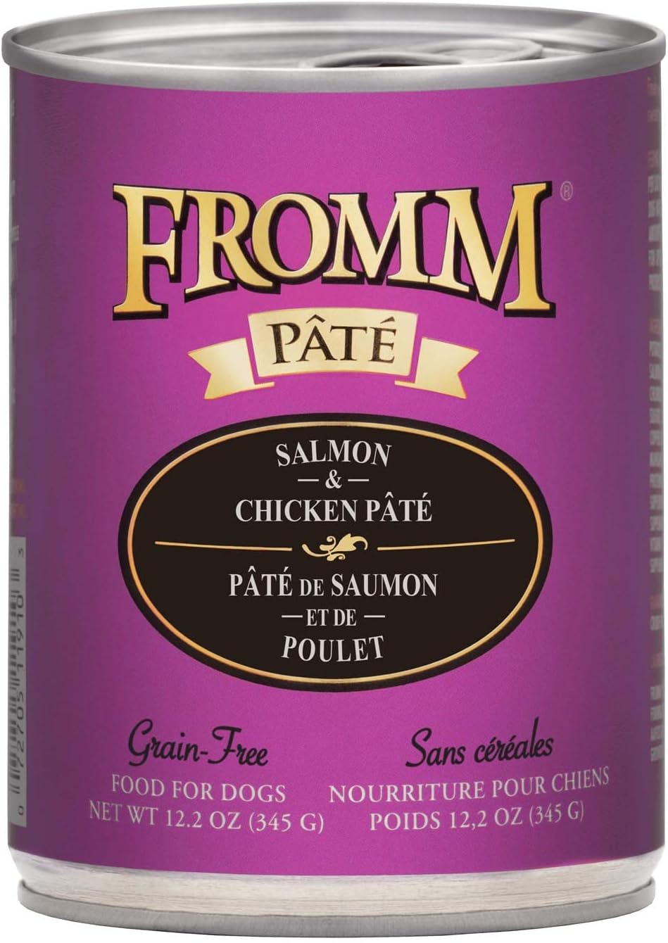 Salmon & Chicken Pate Dog Food - Premium Wet Dog Food - Salmon Recipe - Case of 12 Cans