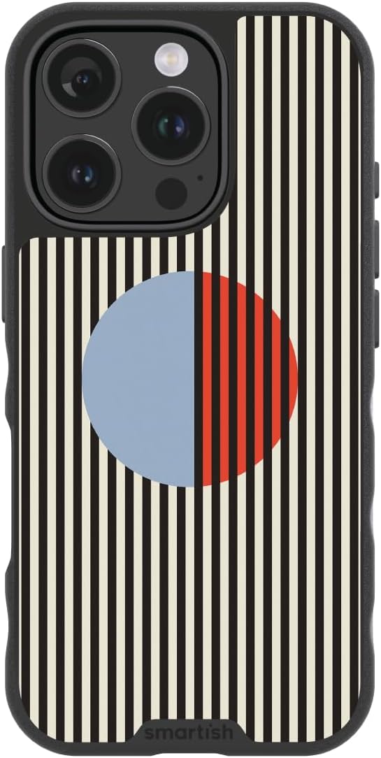 Smartish - Ordered Interference - iPhone 16 Pro MagSafe Case - Gripmunk [Lightweight + Protective] Thin Cover - Fits iPhone 16 Pro