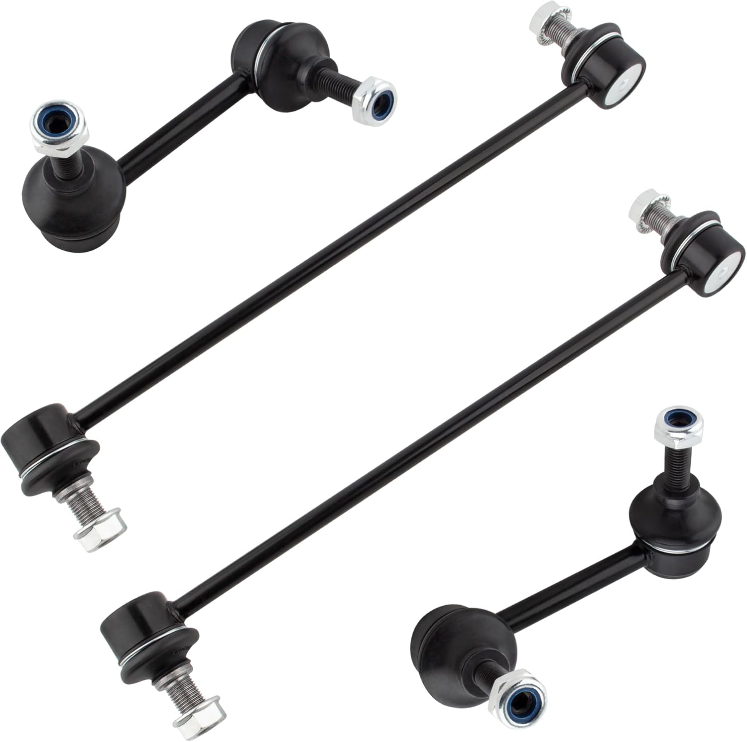 BOXI (Set of 4) Front and Rear Driver and Passenger Sides Stabilizer Sway Bar End Links Kit Fit for Nissan Maxima 2009 2010 2011 2012 2013 2014 | Replace K750282 K750283 K750256 K750255