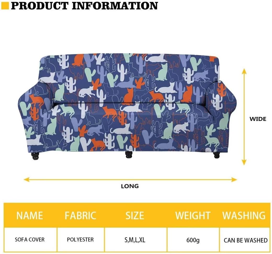 Multi-Colour Fluid Painting Stretch Sofa Cover Wear-Resistant Abstract Art Graffiti Paintings Universal Elastic Anti Slip Sofa Cover Washable Polyester Couch Cover M