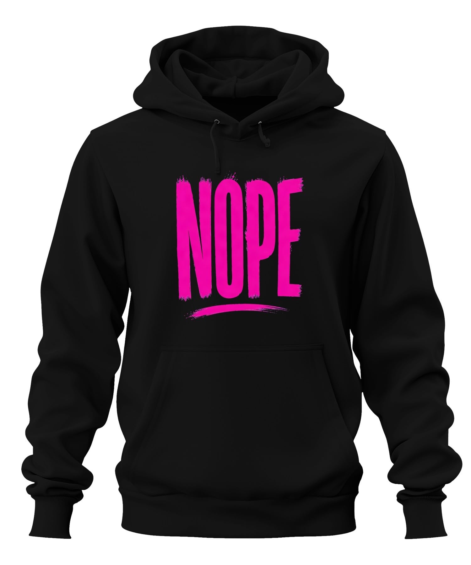 Nope Pink sentencja Sarkasmus Statement bluza z kapturem