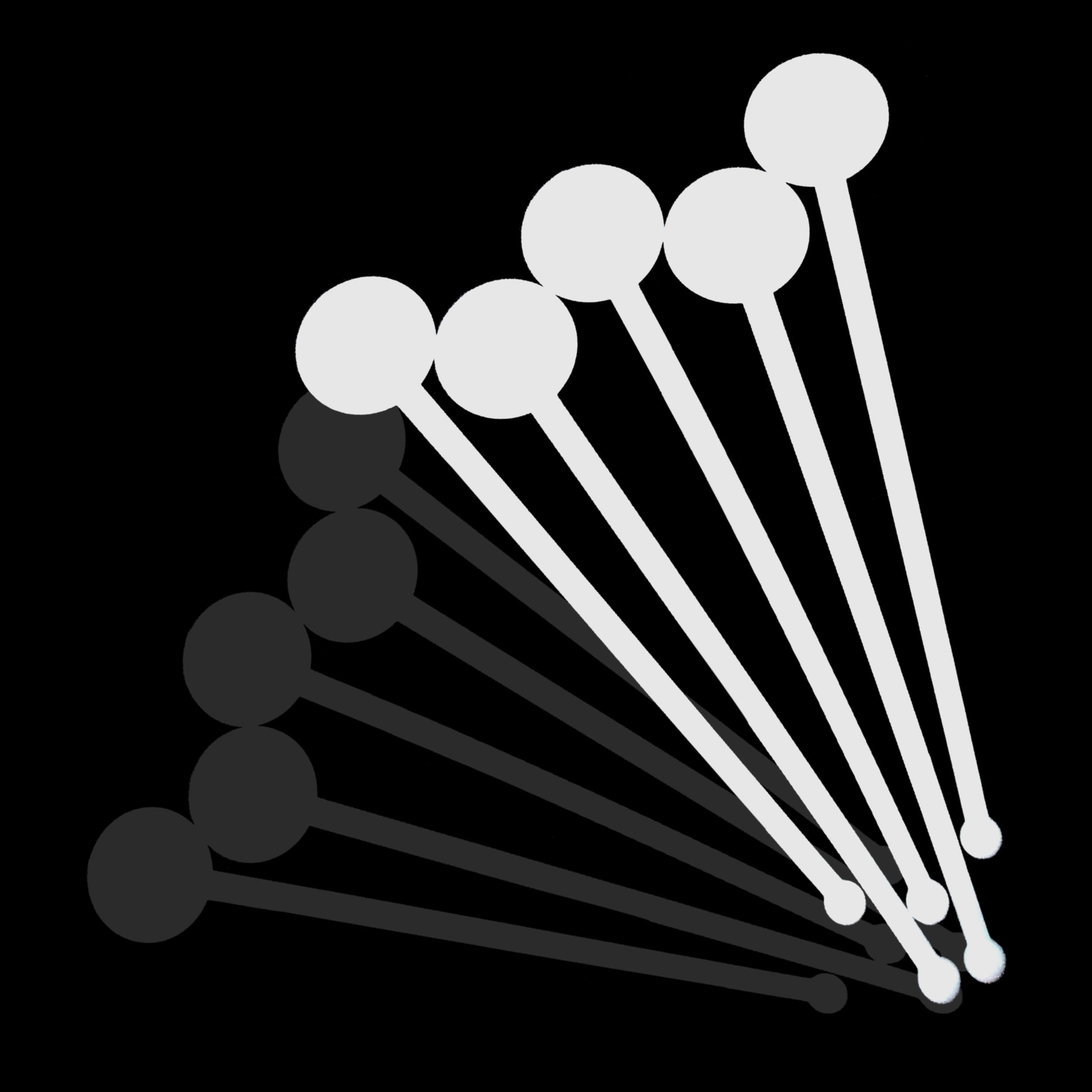 50-Pack Clear 7-Inch Disposable Plastic Swizzle Sticks – Transparent Disc Top Drink Stirrers for Cocktails, Coffee, Whiskey, and Beverages