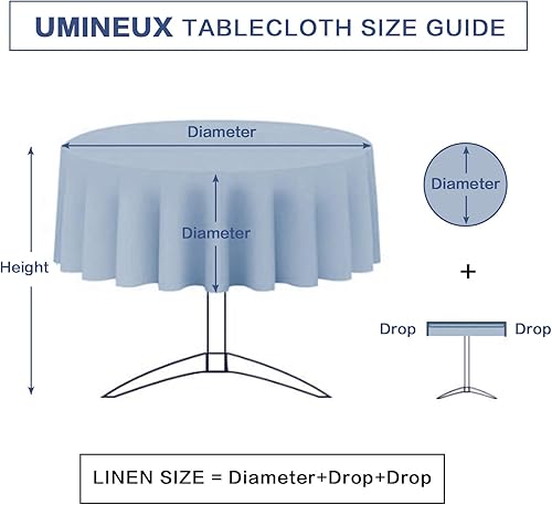 Miniatura 7 de UMINEUX Mantel para exteriores con agujero para sombrilla y cremallera, para primaveraverano, impermeable, para picnic, barbacoa, jardín (60