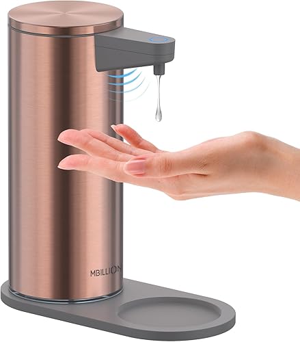 Dispensador automático de jabón recargable, sin contacto, dispensador eléctrico de desinfectante de manos, dispensador de jabón líquido para manos