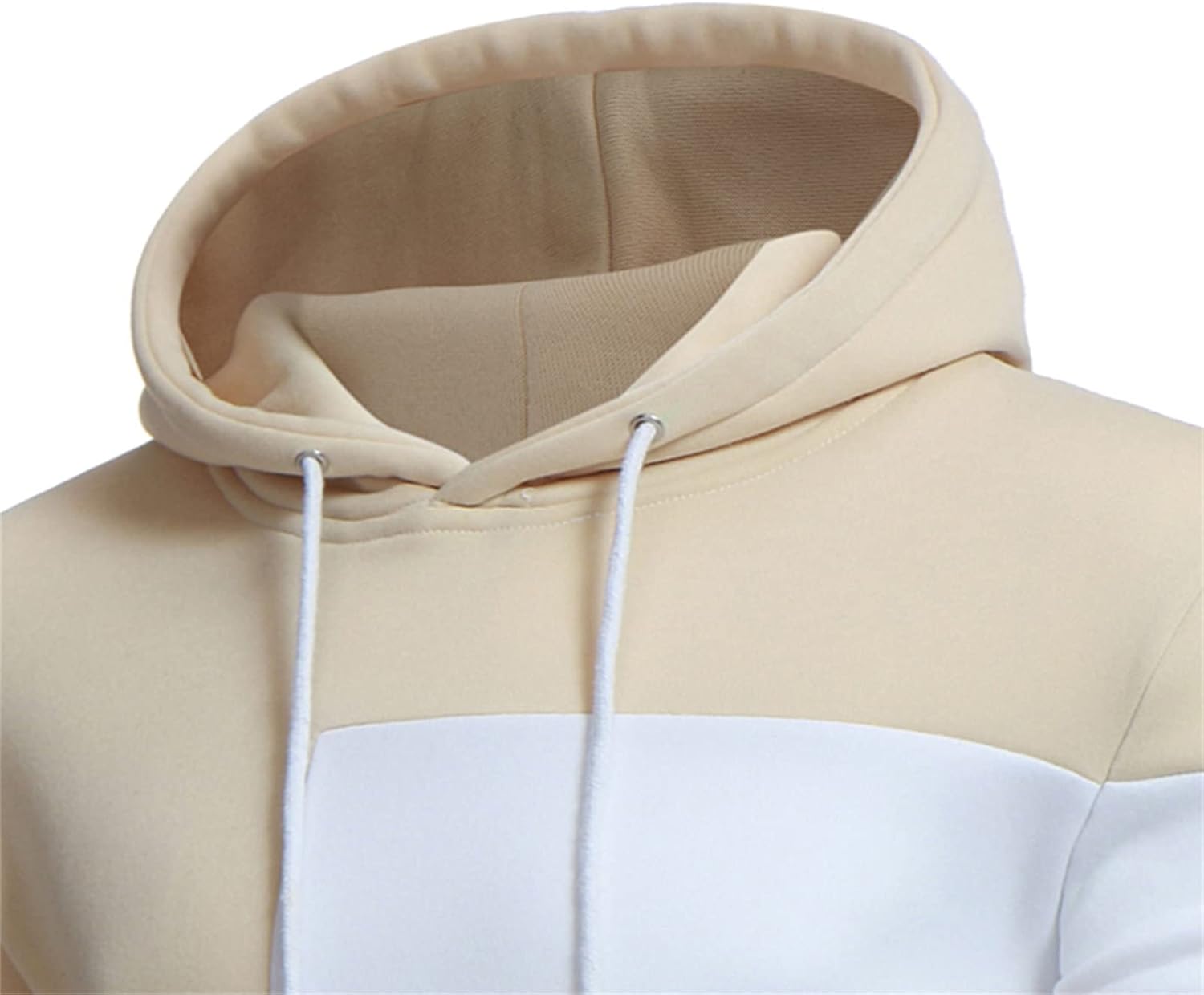 Men Patchwork Slim Fit Athletic Hoodies Color Block Hooded Sweatshirt Long Sleeve Contrast Color Pullover Hoodie (Yellow,5X-Large) : Sports & Outdoors