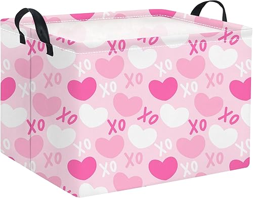 Miniatura 61 de Cesta rectangular de almacenamiento para niños con asas para el hogar, cocina, niños y niñas, lindo contenedor organizador de almacenamiento de