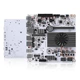 NAS Motherboard 8 Bay, 10GbE RJ45 LAN, N150 Mini ITX Mainboard, 2 x NVMe, Dual i226-V 2.5GbE LAN, DDR5 8G RAM 128G SSD, USB-C, TF Slot, PCIEx1, HD+DP, 2 x SFF8643 (No Cables)