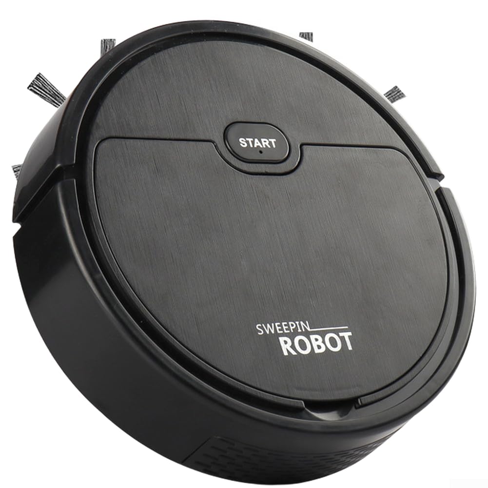 Robot Vacuum Cleaner, 1 Pack, Smart Home Appliance, Sweeping Mopping Suction, Slim 5.5cm Auto Obstacle Avoidance, Household Floor Cleaning(Black)