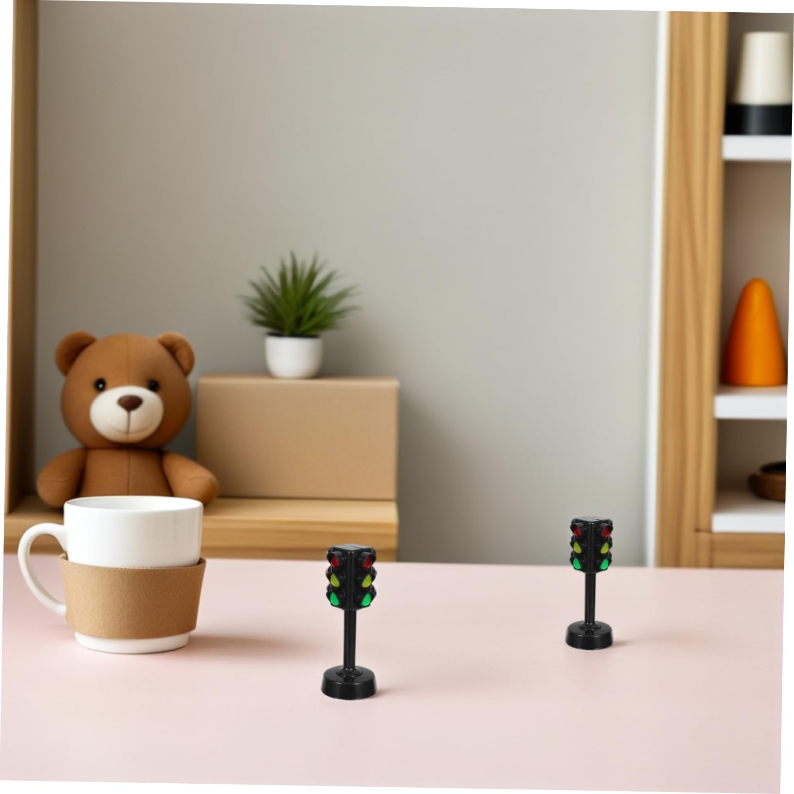 Juguete de Semáforo para Niños Diseño Realista en Abs, Luces Pequeñas Educativas Ideales para Aprendizaje y Juego en Interiores
