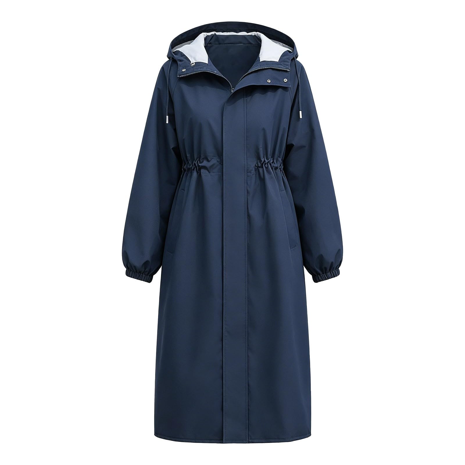 Generisch Poncho impermeabile da donna, leggero, sottile, tinta unita, per escursionismo, ciclismo, campeggio e viaggi