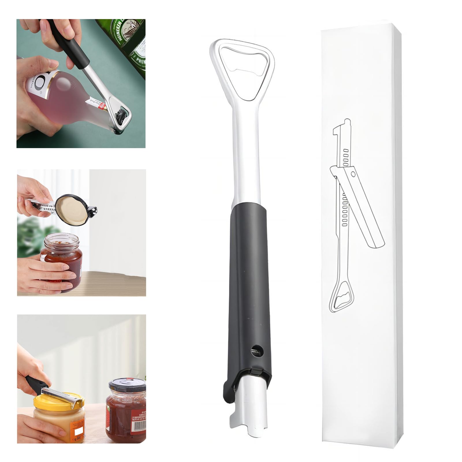 Multi-Funktionale 2 In 1 Flasche Öffner Edelstahl ... – Grandado